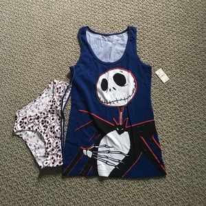 Jack Skellington Top & panty set